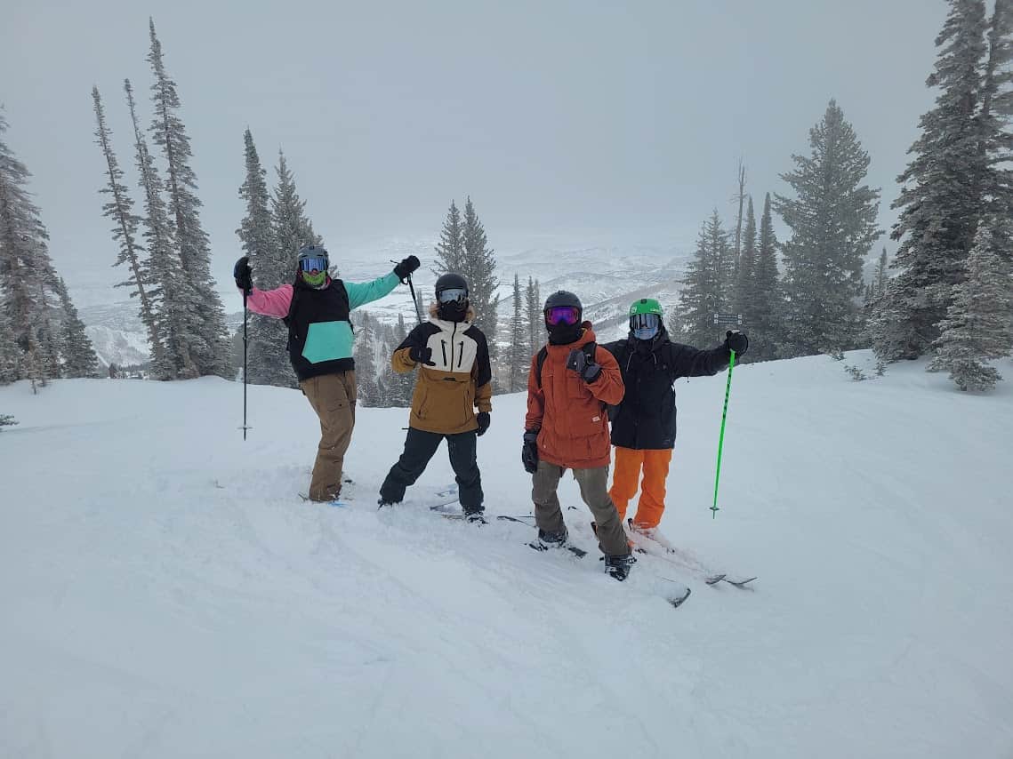 Enjoying the snow in Utah